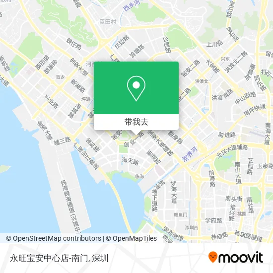 永旺宝安中心店-南门地图