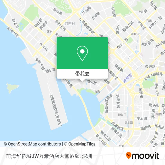 前海华侨城JW万豪酒店大堂酒廊地图