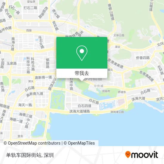 单轨车国际街站地图