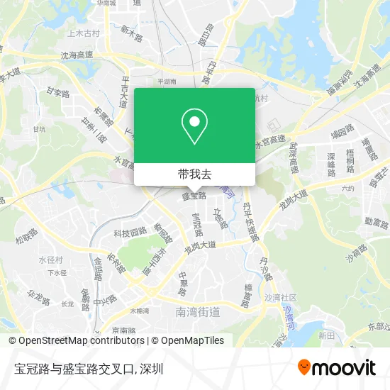 宝冠路与盛宝路交叉口地图