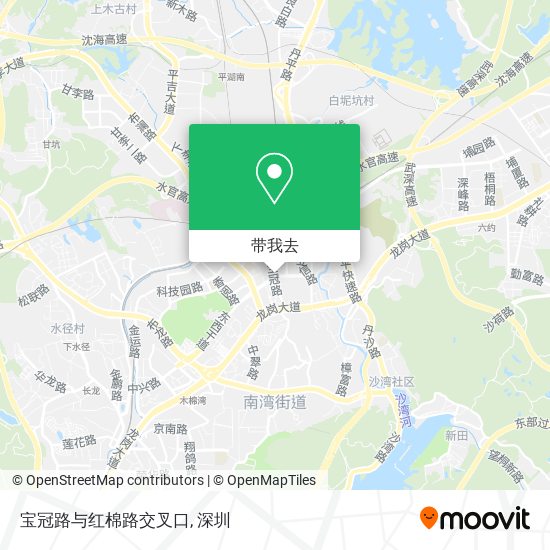 宝冠路与红棉路交叉口地图