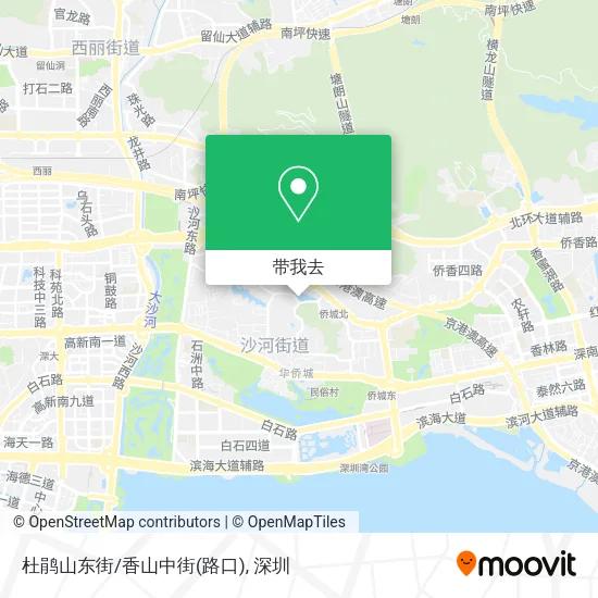 杜鹃山东街/香山中街(路口)地图