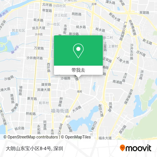大朗山东宝小区8-4号地图