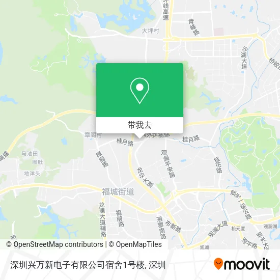 深圳兴万新电子有限公司宿舍1号楼地图