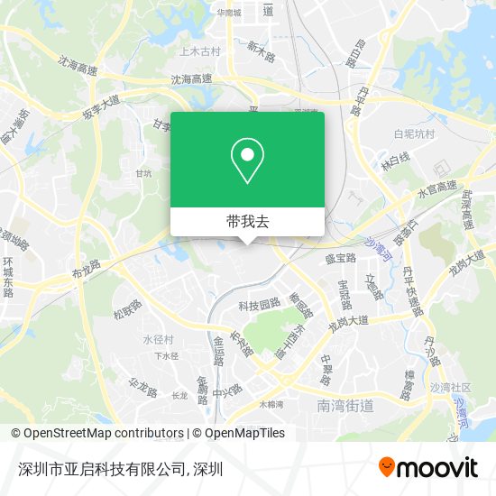 深圳市亚启科技有限公司地图