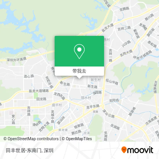 田丰世居-东南门地图