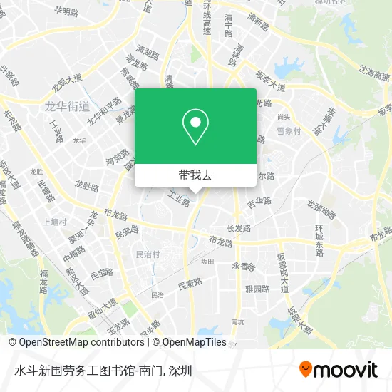 水斗新围劳务工图书馆-南门地图