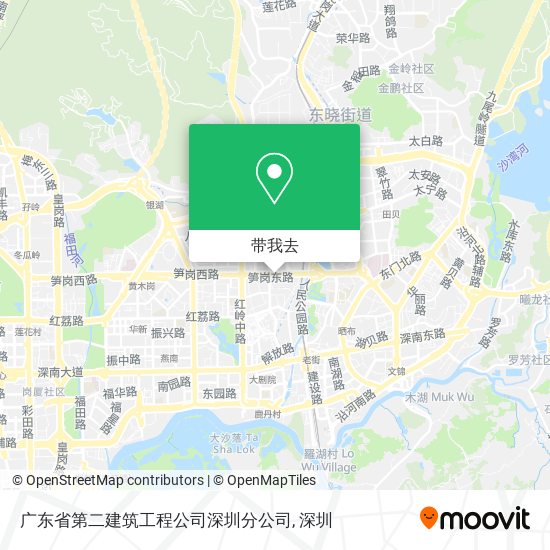 广东省第二建筑工程公司深圳分公司地图