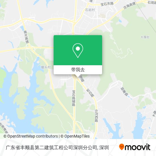 广东省丰顺县第二建筑工程公司深圳分公司地图