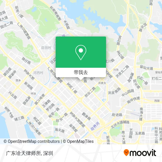 广东诠天律师所地图