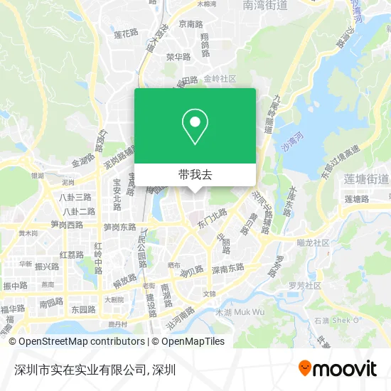 深圳市实在实业有限公司地图
