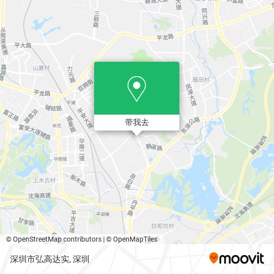 深圳市弘高达实地图