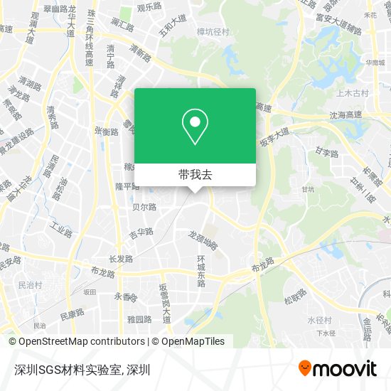 深圳SGS材料实验室地图