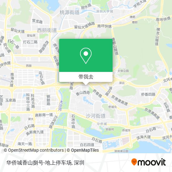 华侨城香山捌号-地上停车场地图