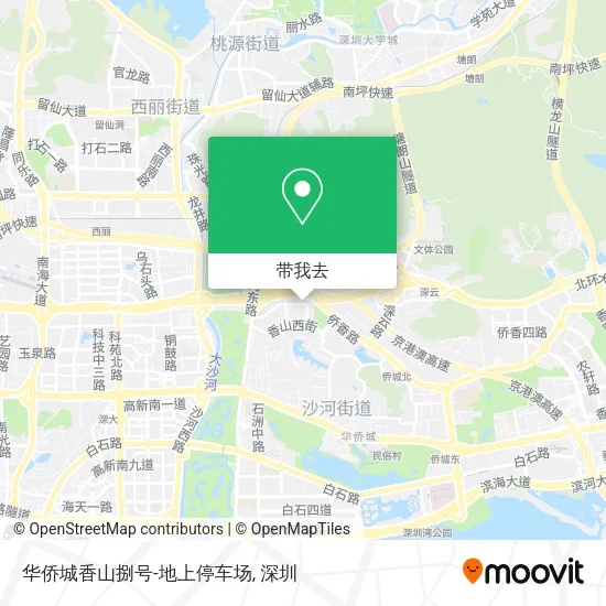华侨城香山捌号-地上停车场地图