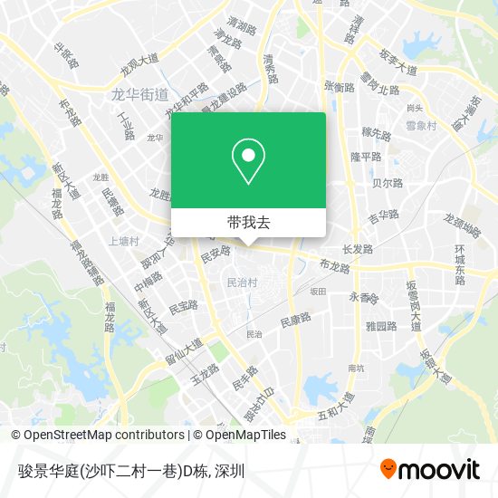 骏景华庭(沙吓二村一巷)D栋地图