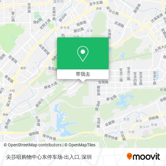 尖莎咀购物中心东停车场-出入口地图