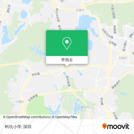料坑小学地图