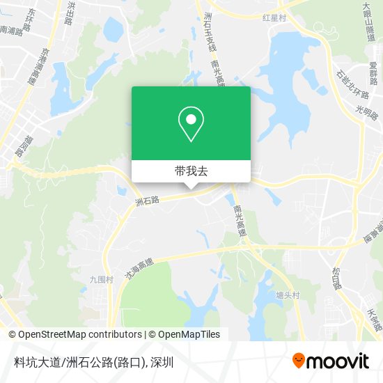 料坑大道/洲石公路(路口)地图