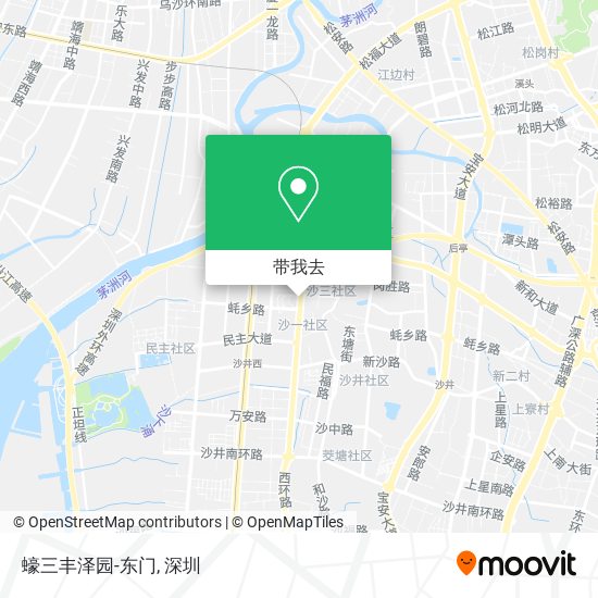 蠔三丰泽园-东门地图
