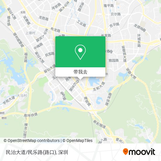 民治大道/民乐路(路口)地图