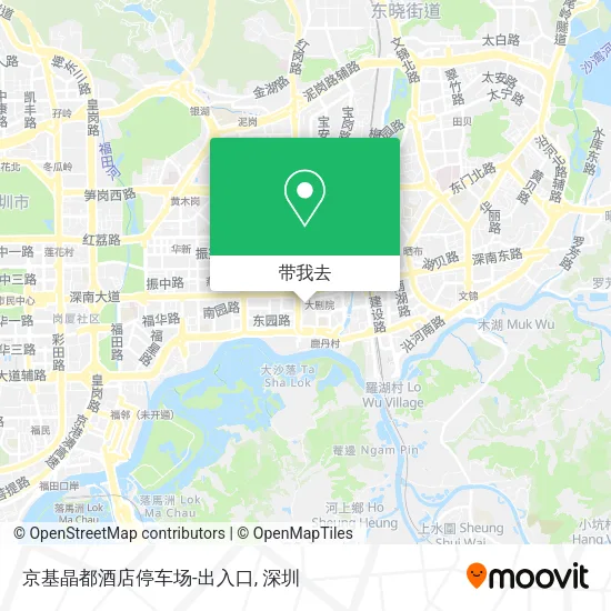 京基晶都酒店停车场-出入口地图
