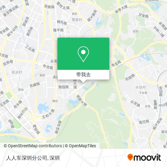 人人车深圳分公司地图