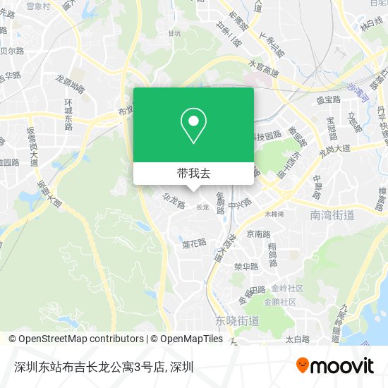 深圳东站布吉长龙公寓3号店地图