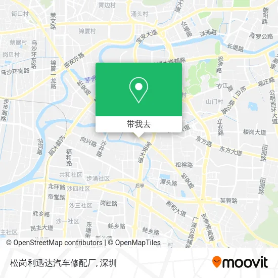 松岗利迅达汽车修配厂地图