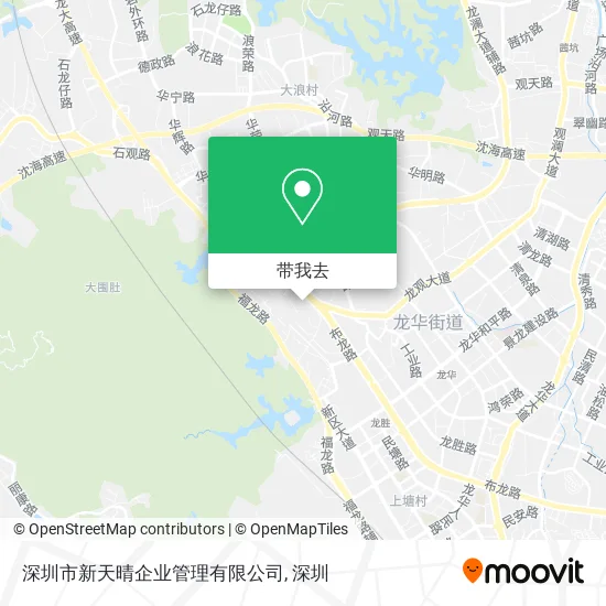 深圳市新天晴企业管理有限公司地图