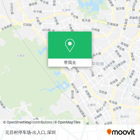 元芬村停车场-出入口地图