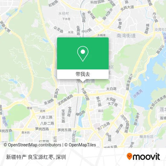 新疆特产 良宝源红枣地图
