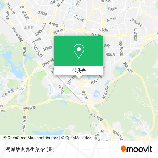 蜀城故食养生菜馆地图