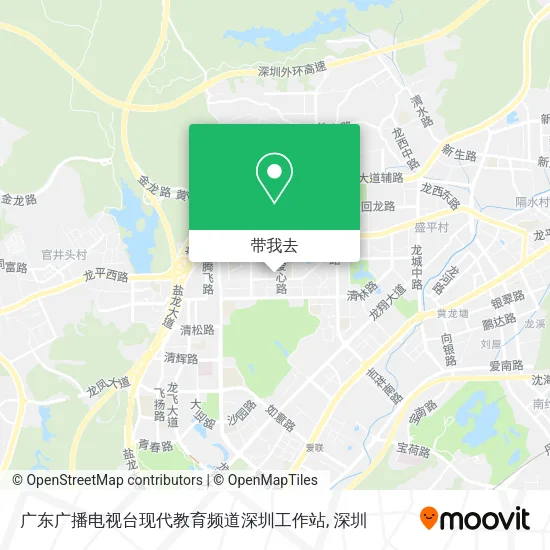 广东广播电视台现代教育频道深圳工作站地图