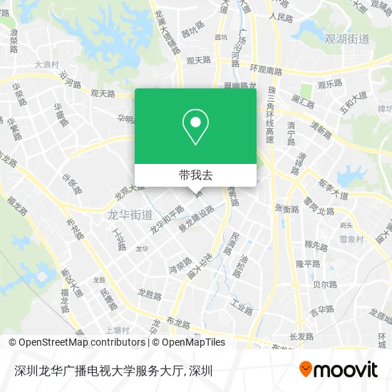 深圳龙华广播电视大学服务大厅地图