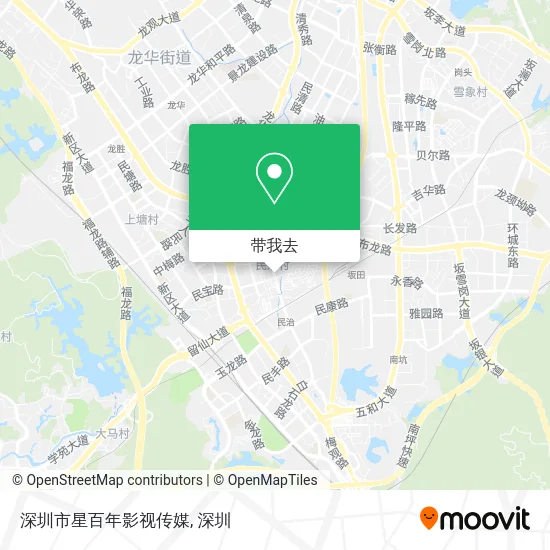 深圳市星百年影视传媒地图