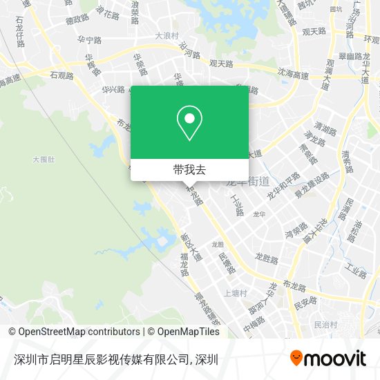 深圳市启明星辰影视传媒有限公司地图