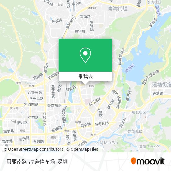 贝丽南路-占道停车场地图