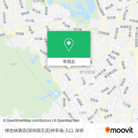 维也纳酒店(深圳国王店)停车场-入口地图