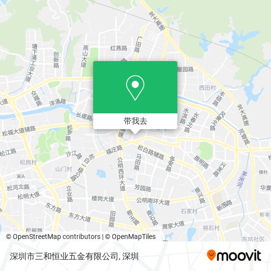 深圳市三和恒业五金有限公司地图