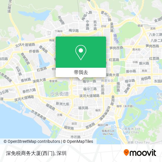 深免税商务大厦(西门)地图