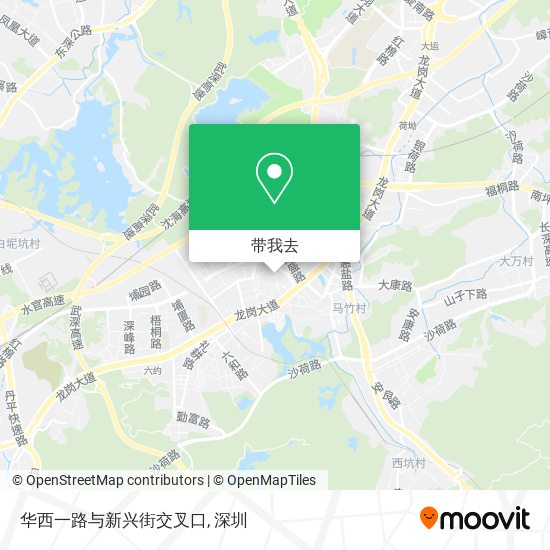 华西一路与新兴街交叉口地图