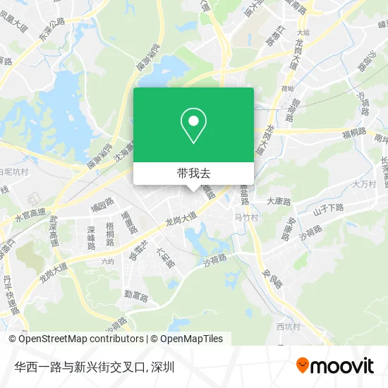 华西一路与新兴街交叉口地图