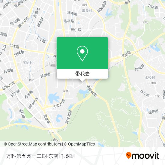 万科第五园一二期-东南门地图