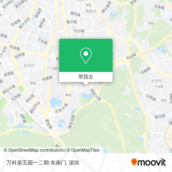 万科第五园一二期-东南门地图