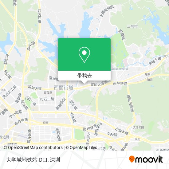 大学城地铁站-D口地图