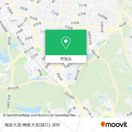 梅坂大道/梅板大道(路口)地图