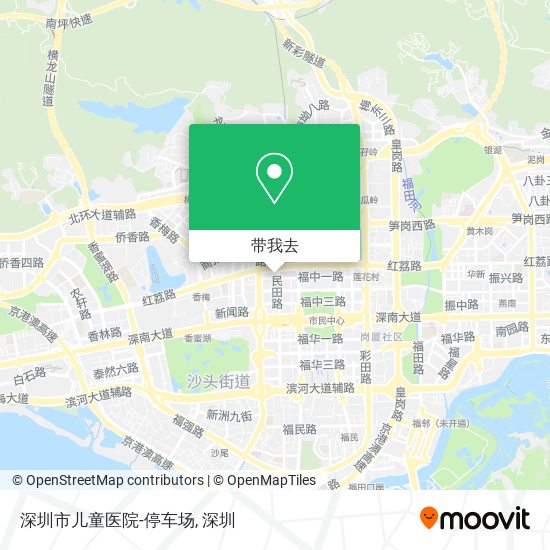 深圳市儿童医院-停车场地图