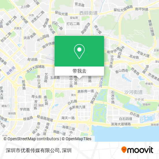 深圳市优看传媒有限公司地图