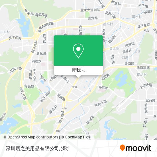 深圳居之美用品有限公司地图